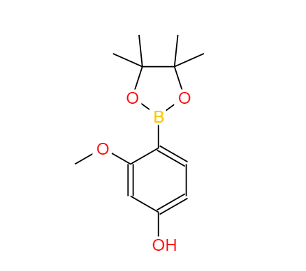 3-甲氧基-4-硼酸频那醇酯苯酚,3-methoxy-4-(4,4,5,5-tetramethyl-1,3,2-dioxaborolan-2-yl)phenol