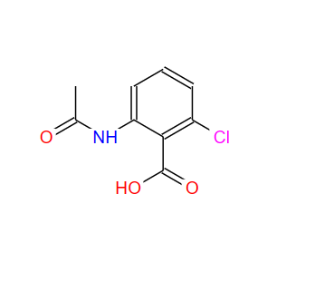 2-乙酰氨基-6-氯-苯甲酸,2-acetamido-6-chlorobenzoic acid