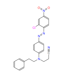 19649-68-4；3-[[4-[(2-氯-4-硝苯基)偶氮]苯基](2-苯基乙基)氨基]丙腈；3-[p-[(2-chloro-4-nitrophenyl)azo]-N-phenethylanilino]propiononitrile