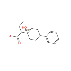 Sodium -ethyl-1-hydroxy-4-phenylcyclohexaneacetate