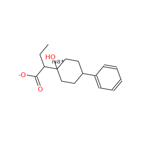 19395-79-0；Sodium -ethyl-1-hydroxy-4-phenylcyclohexaneacetate