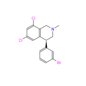 (S)-4-(3-溴苯基)-6,8-二氯-2-甲基-1,2,3,4-四氢异喹啉