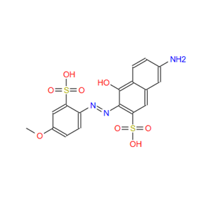 16452-06-5；7-amino-4-hydroxy-3-[(4-methoxy-2-sulphophenyl)azo]naphthalene-2-sulphonic acid