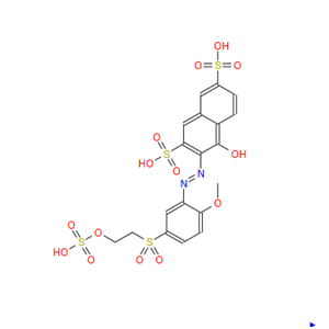 19694-06-5；4-hydroxy-3-[[2-methoxy-5-[[2-(sulphooxy)ethyl]sulphonyl]phenyl]azo]naphthalene-2,7-disulphonic acid