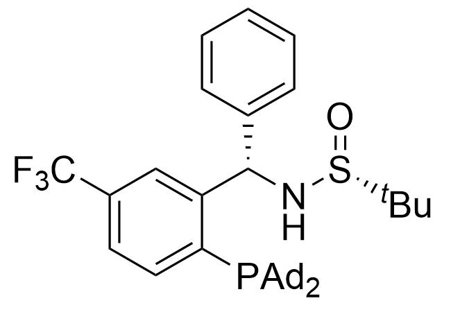 [S(R)]-N-[(S)-(5-三氟甲基)[2-(二金剛烷基膦)苯基]甲基]-2-叔丁基亞磺酰胺,[S(R)]-N-[(S)-(5-trifluoromethyl)(2-(Diadamantanphosphino) phenyl)methyl]-2-methyl-2-propanesulfinamide