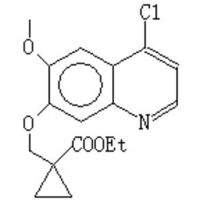 4-氯-6-甲氧基-7-（1’-乙氧甲酰环丙基）亚甲氧基喹啉、AL3810氯化物