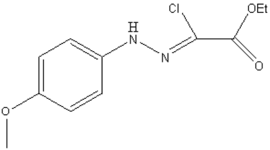 （Z）-2-氯-2-[2-（4-甲氧基苯基）肼]乙酸乙酯,Ethyl(z)-2-chloro-2-(2-(4-methoxyphenyl)hydrazono) acetate