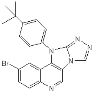 2-溴-11-（4-特丁基苯基）-11H-[1,2,4]三唑[3，，4，：2,3]咪唑[4,5-c]喹啉,2-Bromo-11-(4-(tert-buryl)phenyl)-11H-[1,2,4]triazolo[3’,4':2,3]imidazo[4,5-c]quinoline