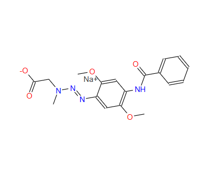 Sodium [3-[4-(benzoylamino)-2,5-dimethoxyphenyl]-1-methyl-2-triazenyl]acetate