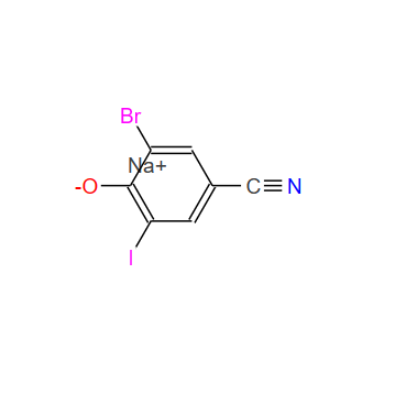 Sodium 3-bromo-4-hydroxy-5-iodophenylcyanide