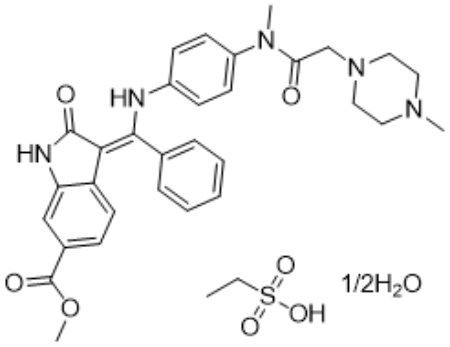 尼达尼布乙基磺酸盐,Nintedanib Ethanesulfonate Salt