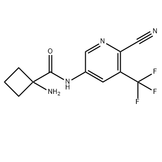 1-氨基-N-[6-氰基-5-(三氟甲基)-3-吡啶基]-环丁烷甲酰胺,1-amino-N-[6-cyano-5-(trifluoromethyl)-3-pyridinyl]Cyclobutanecarboxamide