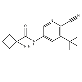 1-氨基-N-[6-氰基-5-(三氟甲基)-3-吡啶基]-環(huán)丁烷甲酰胺,1-amino-N-[6-cyano-5-(trifluoromethyl)-3-pyridinyl]Cyclobutanecarboxamide