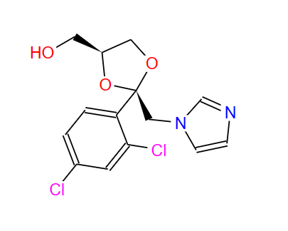 顺-2-(2,4-二氯苯基)-2-(1H-咪唑-1-基甲基)-1,3-二氧戊环-4-甲醇,cis-2-(2,4-Dichlorophenyl)-2-(1H-imidazol-1-ylmethyl)-1,3-dioxolane-4-methanol