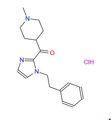 （1-甲基哌啶-4-基）（1-苯乙基-1H-咪唑-2-基）甲酮盐酸盐,(1-MethyI piperdine-4-yl)(1-phenylethyl-1H-imidazole -2-yl)methanone hydrochloride