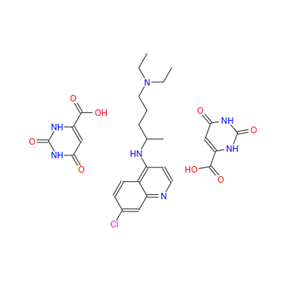 16301-30-7；1,2,3,6-tetrahydro-2,6-dioxopyrimidine-4-carboxylic acid, compound with N4-(7-chloro-4-quinolyl)-N1,N1-diethylpentane-1,4-diamine (2:1)