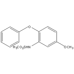 N-（5-甲氧基-2-苯氧基苯基）甲磺酰胺 4-苯氧基-3-甲磺酰胺基苯甲醚