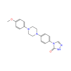 74853-07-9；4-(4-(4-(4-甲氧基苯基)哌嗪-1-基)苯基)-1H-1,2,4-三唑-5(4H)-酮