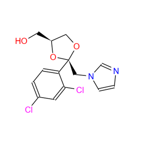 顺-2-(2,4-二氯苯基)-2-(1H-咪唑-1-基甲基)-1,3-二氧戊环-4-甲醇,cis-2-(2,4-Dichlorophenyl)-2-(1H-imidazol-1-ylmethyl)-1,3-dioxolane-4-methanol