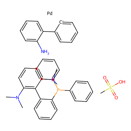 甲磺酸钠[2-二苯基膦基-2''，6''-双（二甲基氨基）-1,1-联苯]（2''-氨基-1,1''-联苯-2-基）钯（II）,Methanesulfonato[2-diphenylphosphino-2'',6''-bis(dimethylamino)-1,1-biphenyl](2''-amino-1,1''-biphenyl-2-yl)palladium(II)