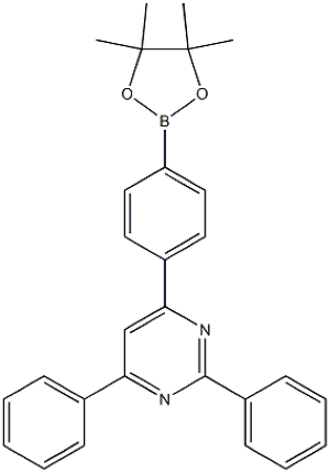 2,4-二苯基-6-[4-(4,4,5,5-四甲基-1,3,2-二氧杂硼烷-2-基)苯基]吡啶,2,?4-?diphenyl-?6-?[4-?(4,?4,?5,?5-?tetramethyl-?1,?3,?2-?dioxaborolan-?2-?yl)?phenyl]?-Pyrimidine