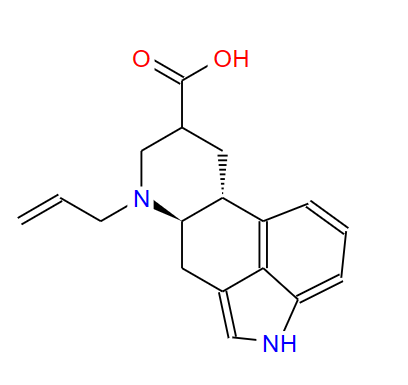 6-(2-丙烯基)二氢麦角酸,(8β)-6-Allylergoline-8-carboxylic acid