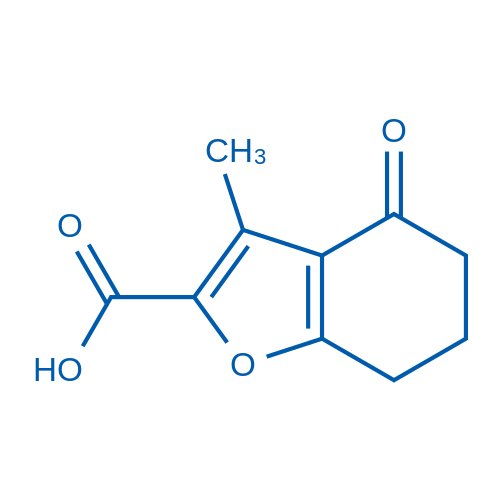 3-甲基-4-氧代-4,5,6,7-四氫-苯并呋喃-2-羧酸,3-Methyl-4-oxo-4,5,6,7-tetrahydrobenzofuran-2-carboxylic acid