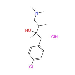 1215-83-4；对氯-alpha-[2-（二甲基氨基）-1-甲基乙基]-alpha-甲基苯乙醇盐酸盐