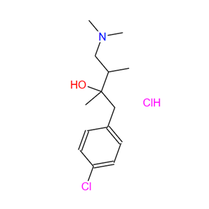 1215-83-4；對氯-alpha-[2-（二甲基氨基）-1-甲基乙基]-alpha-甲基苯乙醇鹽酸鹽