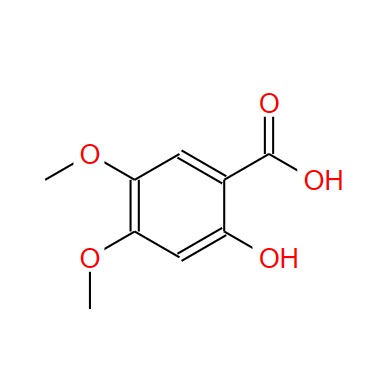 2-羟基-4,5-二甲氧基苯甲酸,2-Hydroxy-4,5-dimethoxybenzoic acid