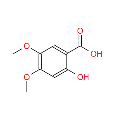 2-羥基-4,5-二甲氧基苯甲酸,2-Hydroxy-4,5-dimethoxybenzoic acid