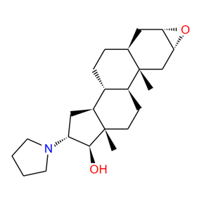 119302-19-1;(2a,3a,5a,16b,17b)-2,3-环氧-16-(1-吡咯烷基)雄甾烷-17-醇