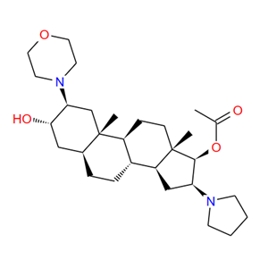 119302-24-8;(2b,3a,5a,16b,17b)-17-乙酰氧基-3-羟基-2-(4-吗啉基)-16-(1-吡咯烷基)雄甾烷