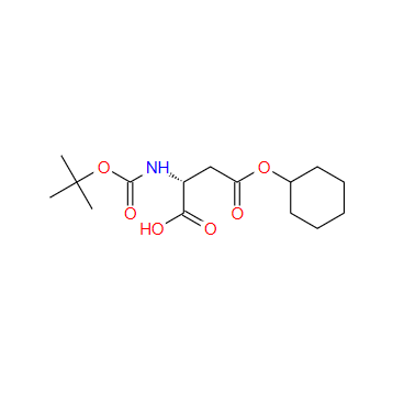 N-叔丁氧羰酰基-D-天冬氨酸 4-环己酯,Boc-D-aspartic acid 4-cyslohexyl ester