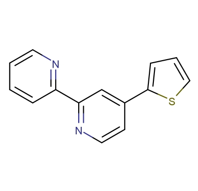 4-(2-噻吩基)-2,2’-聯(lián)吡啶,4-(Thiophen-2-yl)-2, 2'-bipyridine; 4-(2-Thienyl)-2, 2'-bipyridine