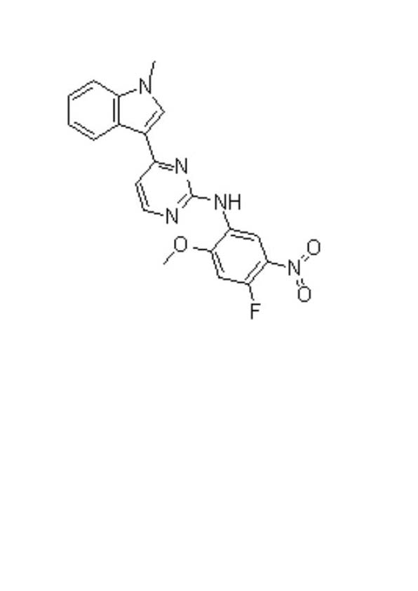 N-(4-氟-2-甲氧基-5-硝基苯基)-4-(1-甲基吲唑-3-基)嘧啶-2-胺,N-(4-fluoro-2-Methoxy-5-nitrophenyl)-4-(1-Methylindol-3-yl)pyriMidin-2-aMine
