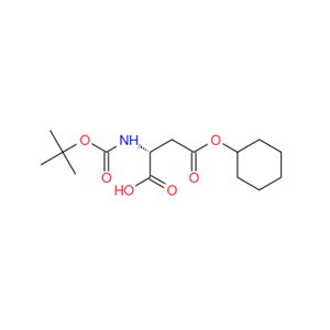 112898-18-7；N-叔丁氧羰酰基-D-天冬氨酸 4-环己酯；Boc-D-aspartic acid 4-cyslohexyl ester