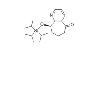 (9R)-9-三(丙-2-基)甲硅氧基-6,7,8,9-四氢环庚[b]吡啶-5-酮盐酸盐,(R)-9-((triisopropylsilyl)oxy)-6,7,8,9-tetrahydro-5H-cyclohepta[b]pyridin-5-onehydrochloride