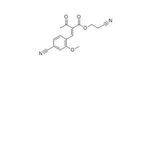 (Z)-2-氰基乙基2-(4-氰基-2-甲氧基苄亚基)-3-氧代丁酸酯