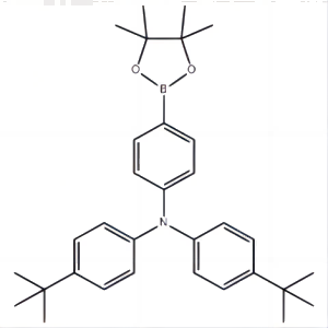 4'.4'-二叔丁基-4-硼酸頻哪醇酯三苯胺,4-(1,1-Dimethylethyl)-N-[4-(1,1-dimethylethyl)phenyl]-N-[4-(4,4,5,5-tetramethyl-1,3,2-dioxaborolan-2-yl)phenyl]benzenamine