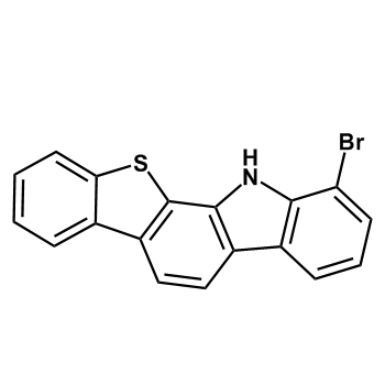 12H-[1]苯并噻吩并[2,3-a]咔唑，1-溴-,12H-[1]Benzothieno[2,3-a]carbazole, 1-bromo-