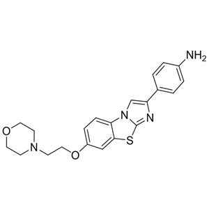 奎扎替尼杂质A,7-[2-(Morpholin-4-yl)ethoxy]-2-(4-aminophenyl)imidazo[2,1-b][1,3]benzothiazole