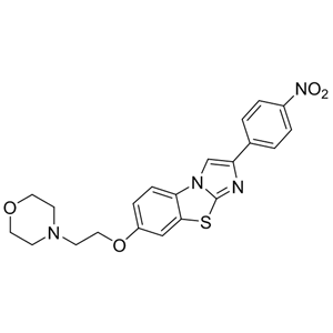 奎扎替尼杂质O,7-[2-(4-Morpholinyl)ethoxy]-2-(4-nitrophenyl)imidazo[2,1-b]benzothiazole