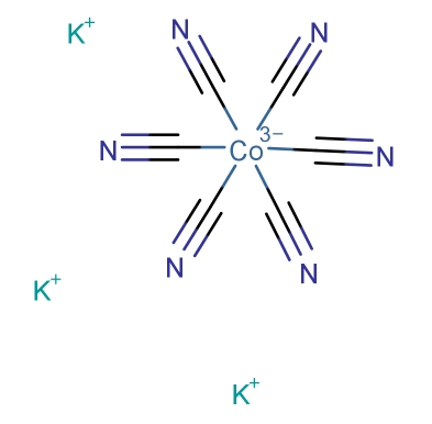六氰基钴(III)酸钾; 钴氰化钾,Potassium hexacyanocobaltate(III); Potassiumcobalticyanine