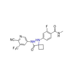 阿帕鲁胺杂质09,4-((1-((6-cyano-5-(trifluoromethyl)pyridin-3-yl)carbamoyl)cyclobutyl)amino)-2-fluoro-N-methylbenzamide