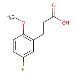 3-(5-氟-2-甲氧基苯)丙酸；900021-53-6；5'-Fluoro-2'-Methoxyphenylpropionic acid