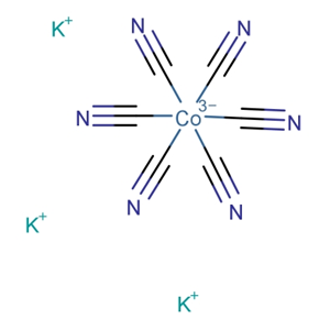 六氰基钴(III)酸钾; 钴氰化钾；13963-58-1；Potassium hexacyanocobaltate(III); Potassiumcobalticyanine