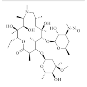  N-亚硝基-阿奇霉素；N- Nitroso-Azithromycin；C37H69N3O13