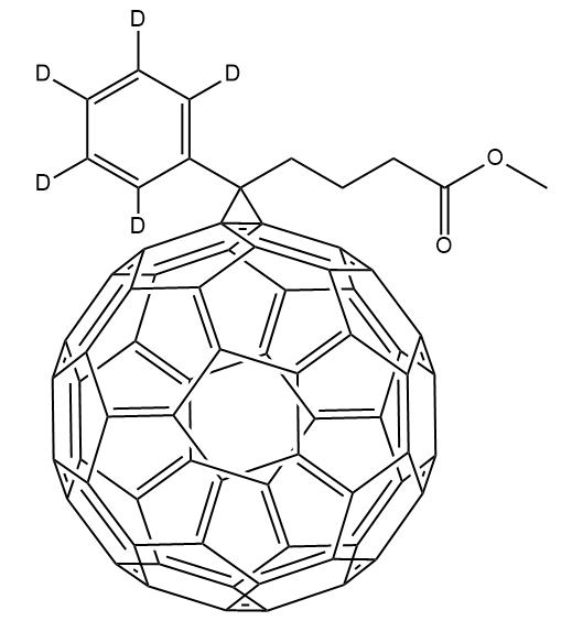 [6,6]-五氘代苯基C61丁酸甲酯,1-[3-(Methoxycarbonyl)propyl]-1-pentadeuterophenyl-[6.6] C61