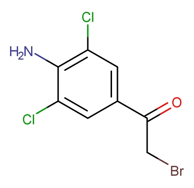 4-氨基-3,5-二氯-α-溴代苯乙酮,4-Amino-3,5-dichloro-alpha-bromoacetophenone